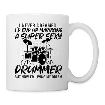 Je n’ai jamais rêvé que je finirais par épouser un Dru super sexy - Mug blanc - blanc - Droite