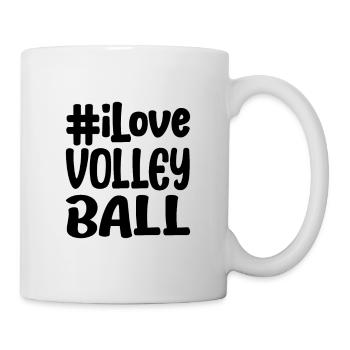Volleyball Girls I Love Volleyball Gift Idea - Mug - white - Right