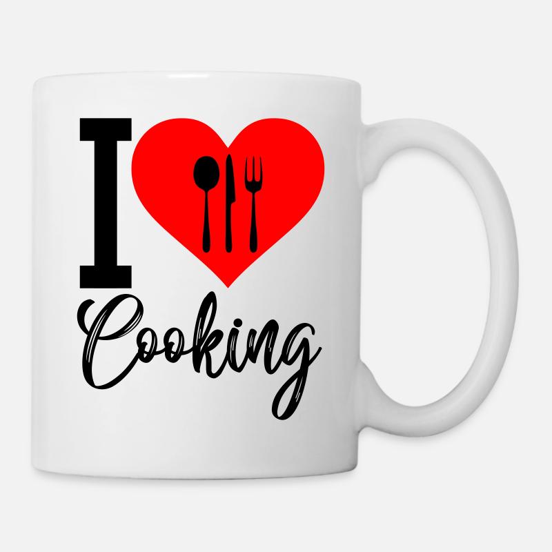 i love cooking - Tasse - Weiß