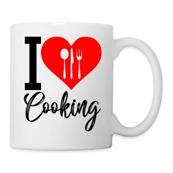 i love cooking - Mug - white - Right