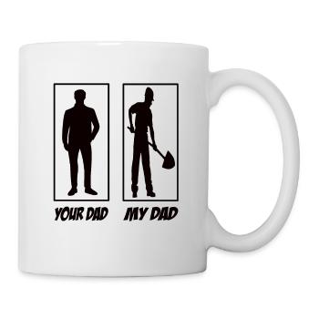 Your Dad My Dad Construction Worker Dad - Mug - white - Right