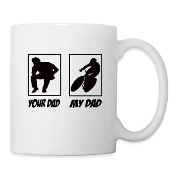 Your Dad My Dad Road Bike Dad - Mug - white - Right