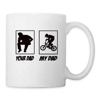 Ton papa mon papa bmx papa - Mug blanc - blanc - Droite