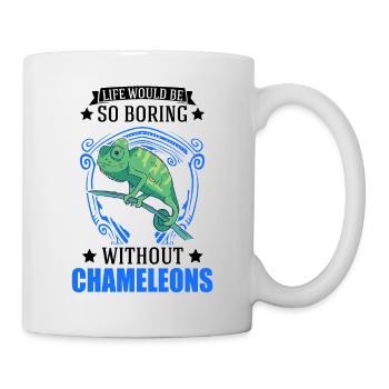 Caméléon Cadeau Caméléon - Mug blanc - blanc - Droite