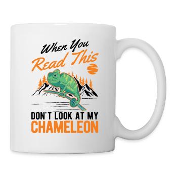 Caméléon Cadeau Caméléon - Mug blanc - blanc - Droite
