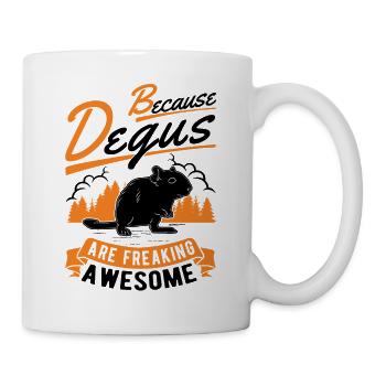 Degu owner shrub rat forest degu - Mug - white - Right