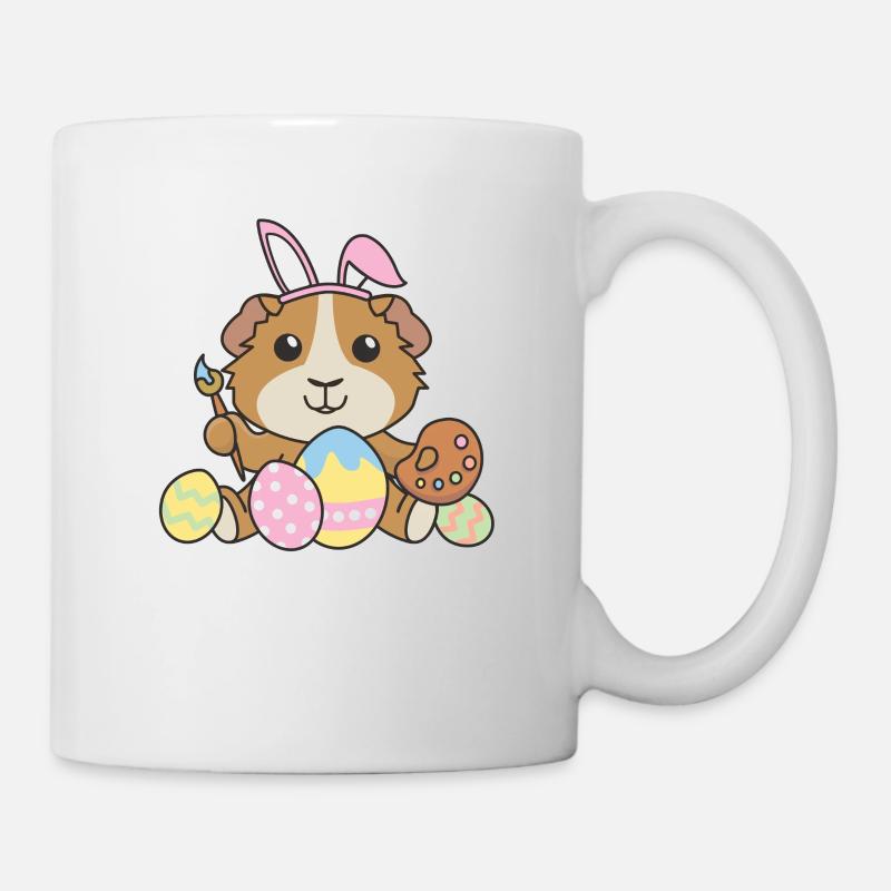joyeuses Pâques cochon d’Inde douce Pâques - Mug blanc - blanc