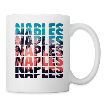 Naples Beach Vacation Florida Ocean Palm Tree - Mug - white - Right