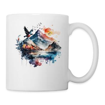 Fox Forest Animals Animal Motif Art Motif Fox - Mug - white - Right
