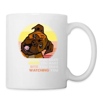 Lustiger Hund - Ich werde dir beim Hund zusehen - Tasse - Weiß - Rechts