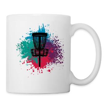 Disc Golf Discgolf Ultimate Discgolf Spieler Disc - Tasse - Weiß - Rechts