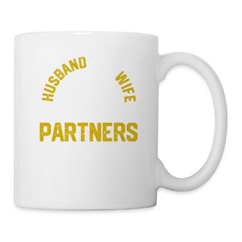 Mari et femme Partenaires de pêche pour la vie - Mug blanc - blanc - Droite