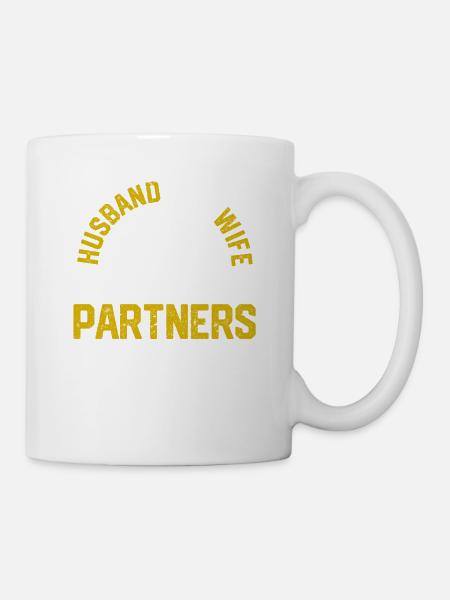Ehemann und Ehefrau Angeln Partner für das Leben - Tasse - Weiß