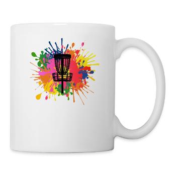 Disc Golf Discgolf Ultimate Discgolf Spieler Disc - Tasse - Weiß - Rechts