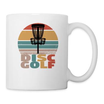 Disc Golf Discgolf Ultimate Discgolf Spieler Disc - Tasse - Weiß - Rechts
