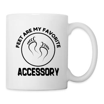 Füße sind mein liebstes Accessoire - Tasse - Weiß - Rechts