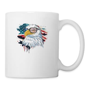 U.S. flag American Power July 4 - Mug - white - Right