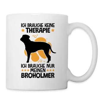 Brauche nur meinen Broholmer Dänische Dogge - Tasse - Weiß - Rechts