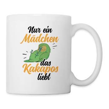 Kakapo nur ein Mädchen Papagei Kakapo - Tasse - Weiß - Rechts