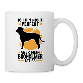 Mein Broholmer ist perfekt Dänische Dogge - Tasse - Weiß - Rechts