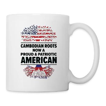 Geboren Kambodschaner Kambodscha Amerikaner USA - Tasse - Weiß - Rechts