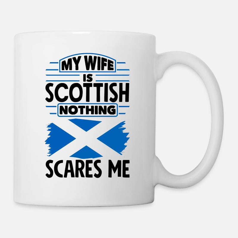 Scottish Scotland Scottish Flag Quote - Mug - white