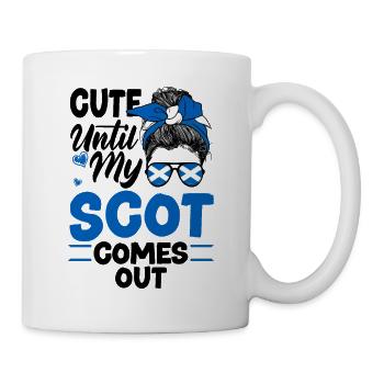 Scottish Scotland Scottish Flag Quote - Mug - white - Right