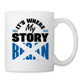Scottish Scotland Scottish Flag Quote - Mug - white - Right