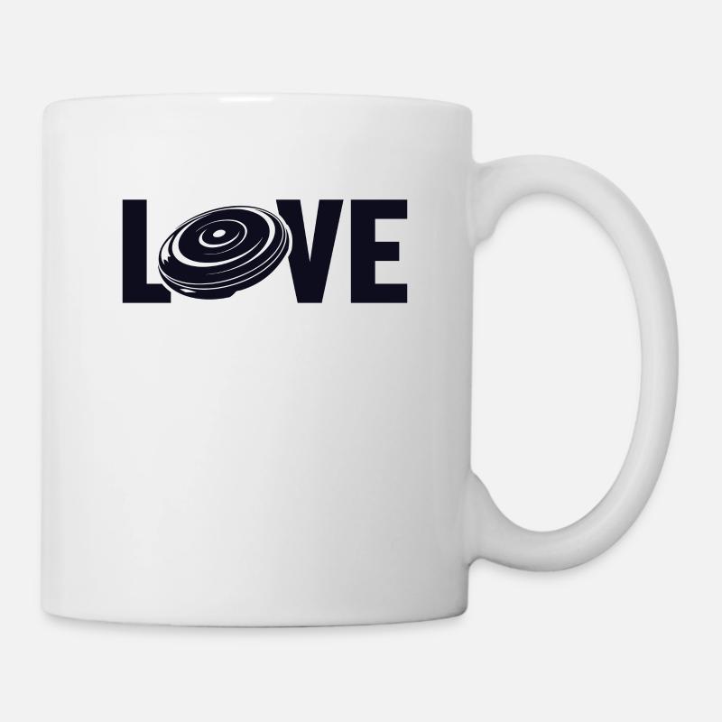 Love Frisbee Golf Korb Scheibe Disc Golfer - Tasse - Weiß