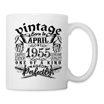 Anniversaire 1955 Avril 1955 ! né en Avril 1955 - Mug blanc - blanc - Droite