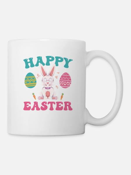 Joyeuses Pâques pour tous les fans de Pâques - Mug blanc - blanc