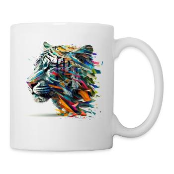 Artwork Tiger Art Animal Motif Animal Zoo Big Cat - Mug - white - Right