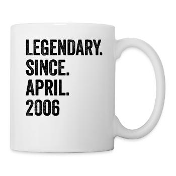 17 Years Legendary Since April 2006 17th Birthday - Mug - white - Right