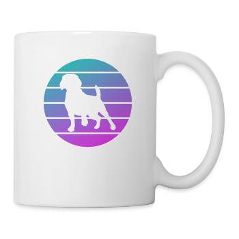 Rétro Beagle Beagles Dog Lover - Mug blanc - blanc - Droite