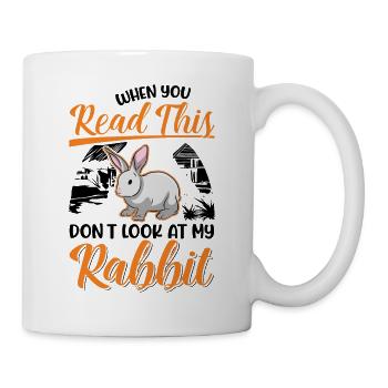 Kaninchen Häschen Hase Kaninchen - Tasse - Weiß - Rechts