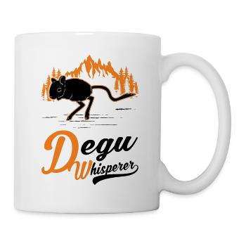 Degu Flüsterer Walddegu - Tasse - Weiß - Rechts