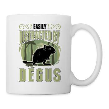 Degu Cadeau Arbuste Rat Forest Degu - Mug blanc - blanc - Droite