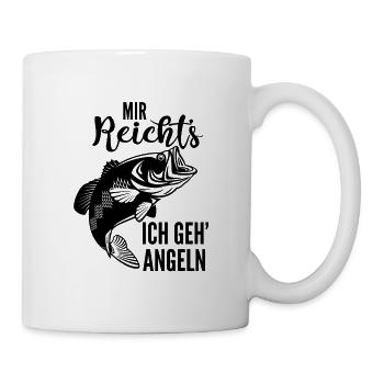Mir reichts Ich geh Angeln - Tasse - Weiß - Rechts