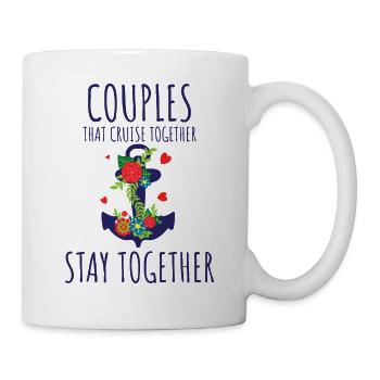 Paar Kreuzfahrt Geschenk lustig Kreuzfahrt Spruch - Tasse - Weiß - Rechts