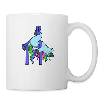 Aerial Silk Einhorn - Tasse - Weiß - Rechts