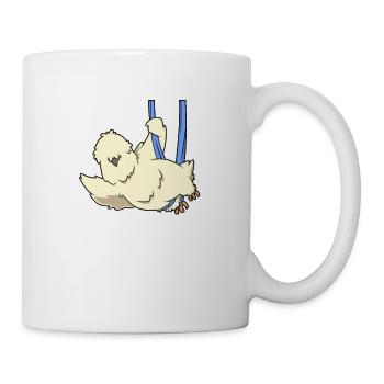 Poulet en soie aérienne - Mug blanc - blanc - Droite