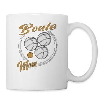Boule Boccia Kugelsport Petanque Spiel Mama Mutter - Tasse - Weiß - Rechts