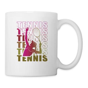 Vêtements pour joueurs de tennis Tennis Femmes Filles - Mug blanc - blanc - Droite