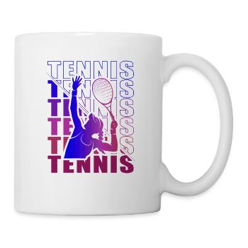 Vêtements pour joueurs de tennis Tennis Femmes Filles - Mug blanc - blanc - Droite