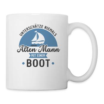 Bootsfahrer Bootfahren Segeln Segler Segelboot - Tasse - Weiß - Rechts