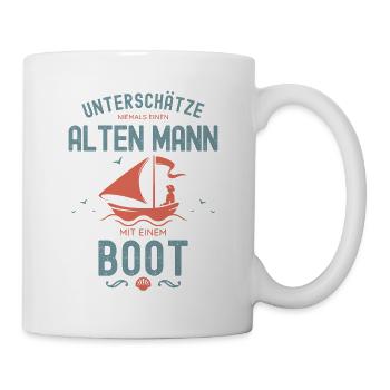 Bootsfahrer Bootfahren Segeln Segler Segelboot - Tasse - Weiß - Rechts