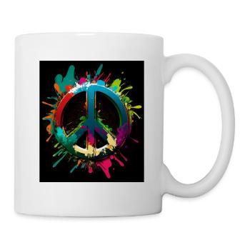 Abstract Peace Symbol - Mug - white - Right