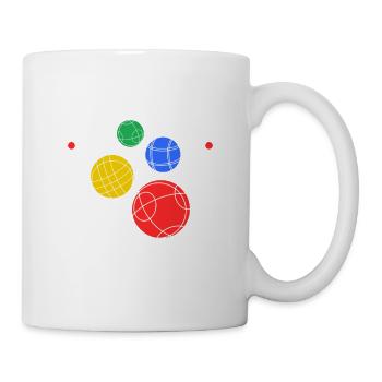 Bocce Ball Player, Bocceholic, Funny Bocci - Tasse - Weiß - Rechts