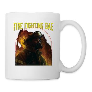 Fire Fighting Bae Fire Rescue Firefighting - Mug - white - Right