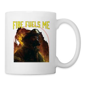 Le feu me nourrit Pompiers Pompiers pompiers - Mug blanc - blanc - Droite